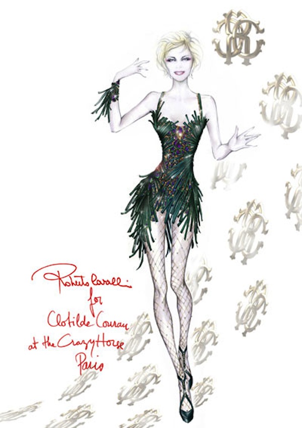 Post image for Roberto Cavalli for Clotilde Courau at the Crazy Horse Paris
