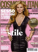 Thumbnail image for Julia Stiles in Roberto Cavalli on the cover of Cosmopolitan Italy January 2010 issue