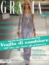 Thumbnail image for Roberto Cavalli total look on the cover of Grazia Italia