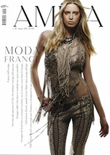 Thumbnail image for Roberto Cavalli total look on the cover of Amica Italy