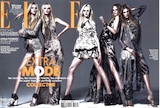 Thumbnail image for Roberto Cavalli total look on the cover of Elle France May 2011