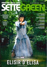 Thumbnail image for Elisa in Roberto Cavalli on the cover of Sette Green