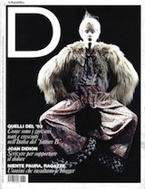 Thumbnail image for Just Cavalli total look on the cover of D Italy – December 10 2011