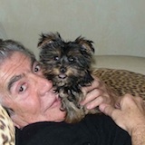 Roberto Cavalli with Rosa