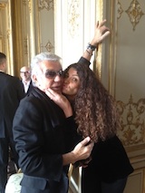 Roberto Cavalli and Afef Jnifen