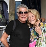 Roberto Cavalli with Marta Marzotto